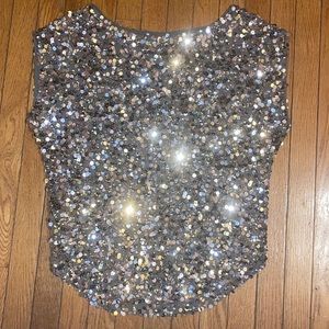 Jennifer Lopez Embellished Top Small Shiny